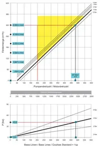 Pumpenkennlinie der Börger 5000